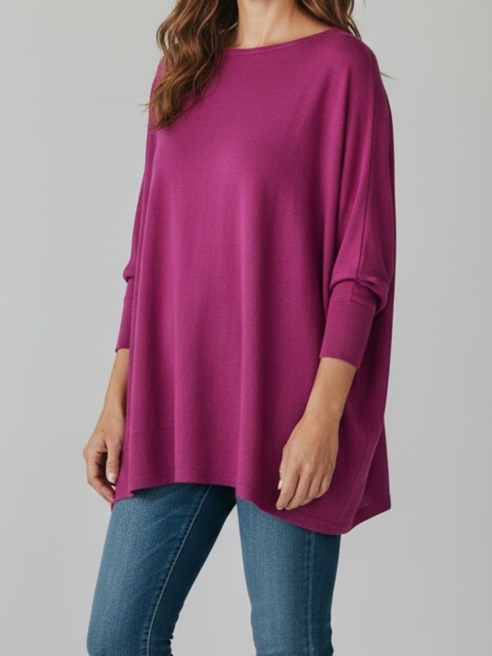 Miracle NWT sweater tunic fuchsia color size S/M